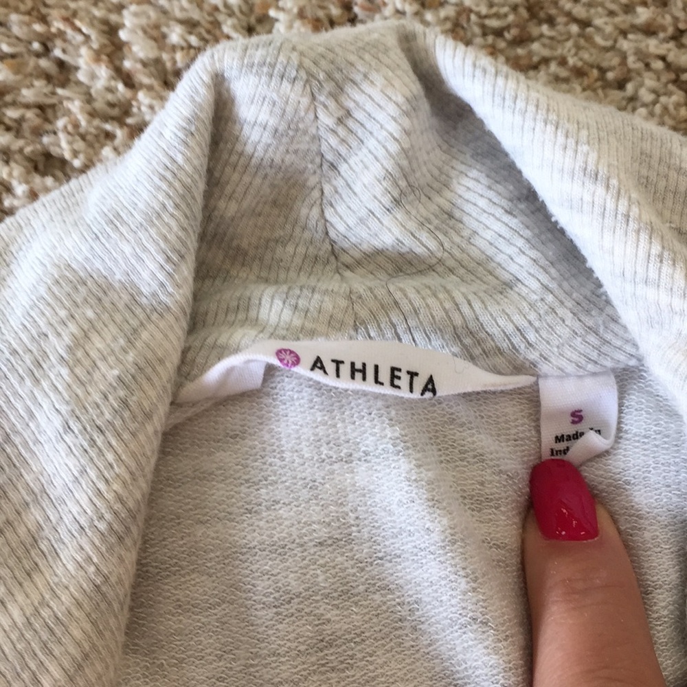 Athleta Studio Wrap Soft Front Pockets/Thumb Holes - image 8
